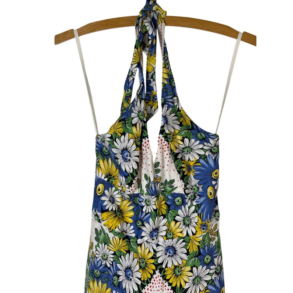 Anthropologie Soraya Floral Halter Maxi Dress 0 - Picture 4 of 9